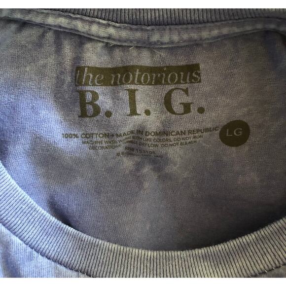 The Notorious B.I.G Biggie Smalls Shirt Cotton Crew Neck Short Sleeve Large - Picture 8 of 8